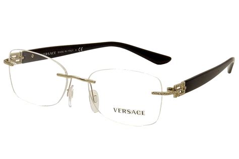 versace rimless eyeglasses